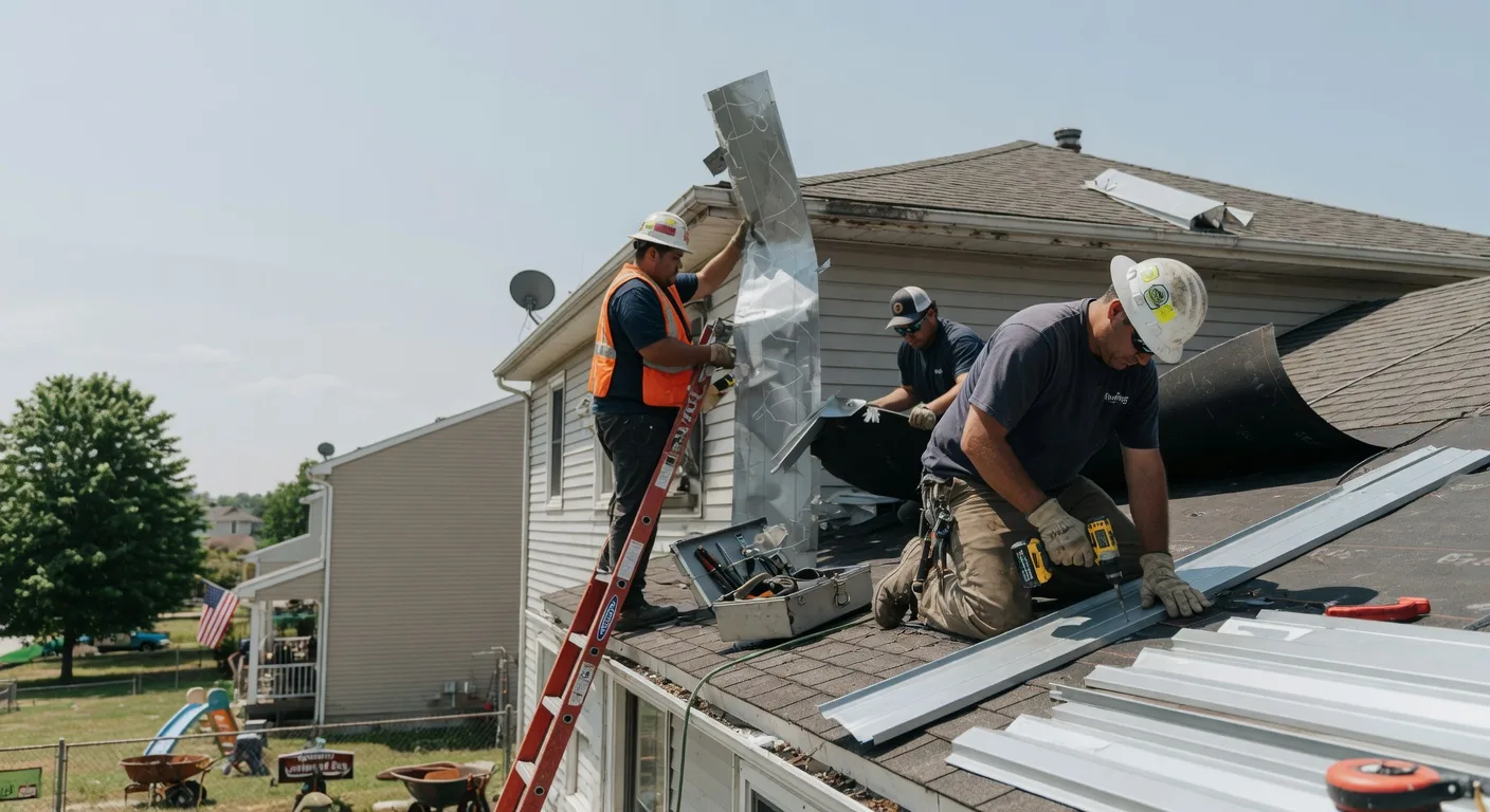 Storm Damage Metal Roof Repair in West Edmeston, NY
